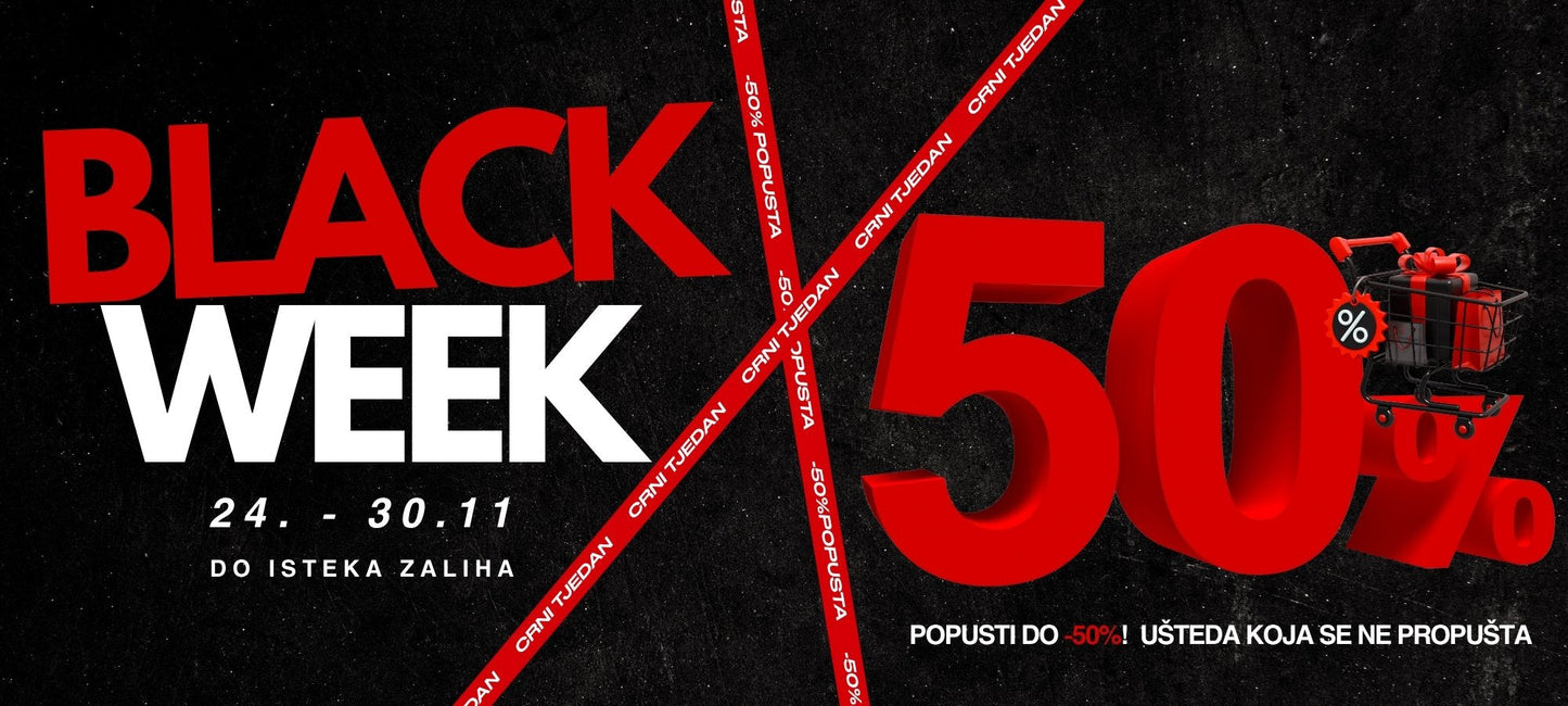 Black Week 2025: Popusti do 50% – počinju SADA!