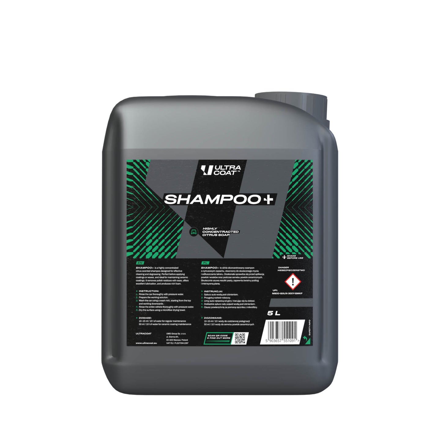 Ultracoat auto šampon Shampoo+ 5 L