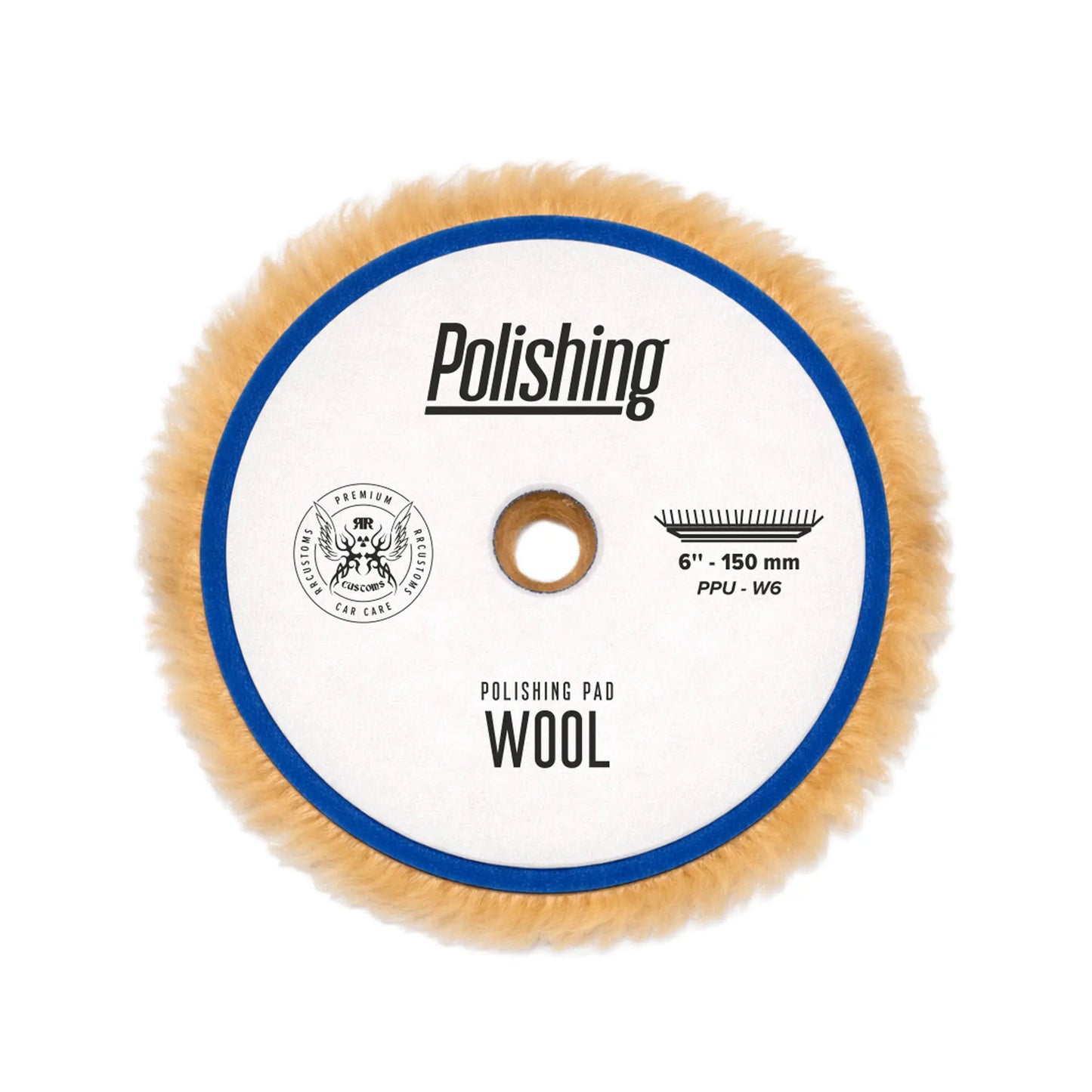 Bad Boys spužva za poliranje od vune Wool 150 mm čičak