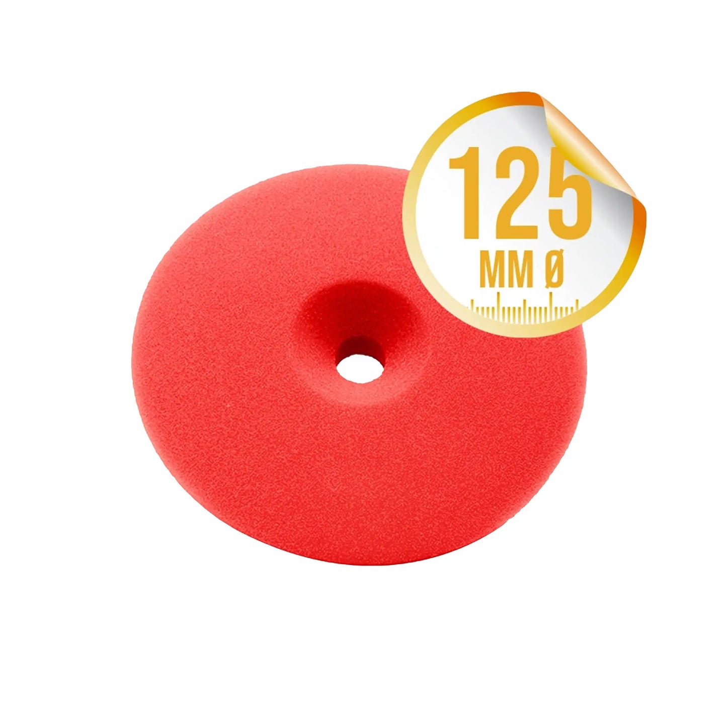 Liquid Elements spužva za poliranje Centriforce V2 – 125 mm crvena tvrda
