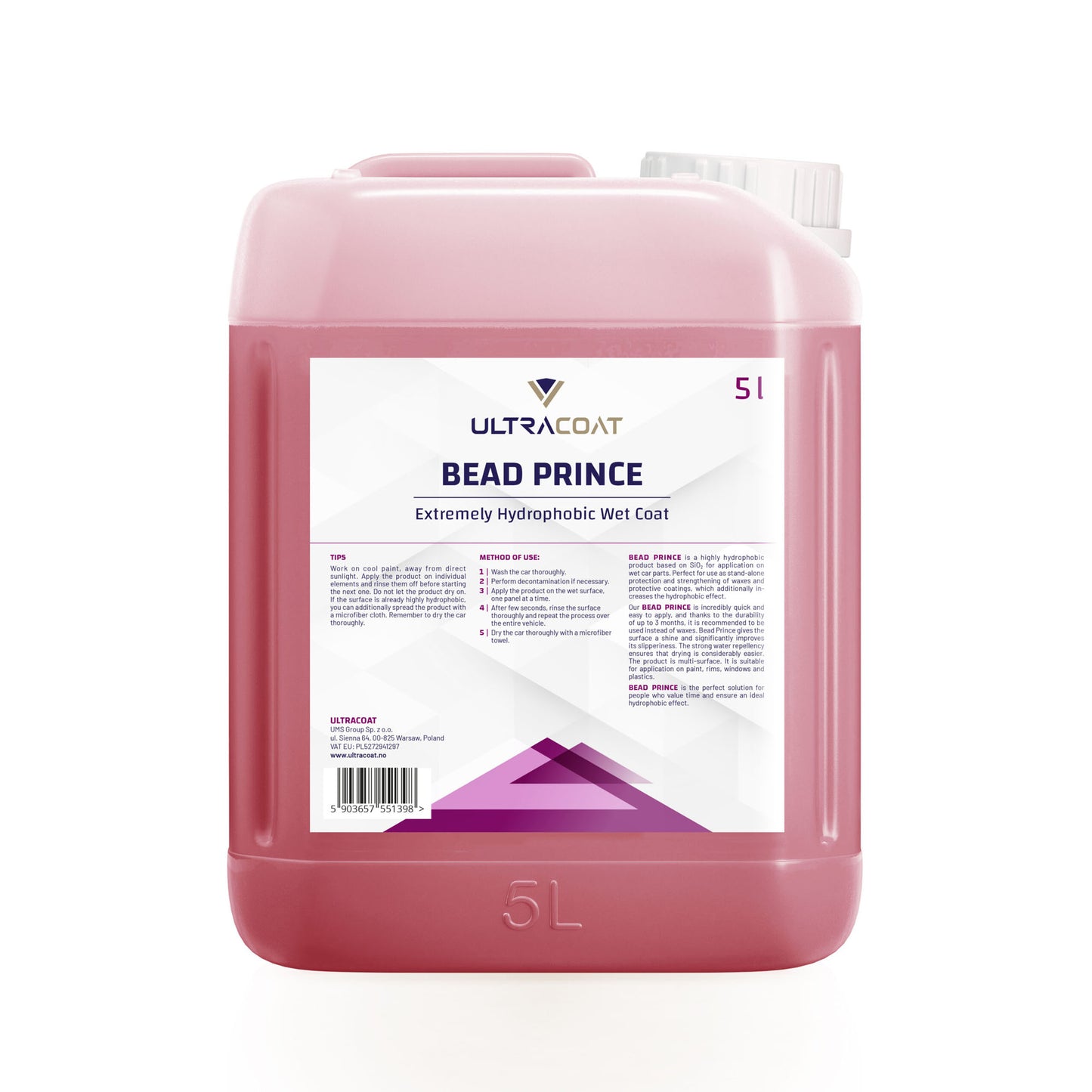 Ultracoat hidrofobni mokri premaz Wet Coat 5 L
