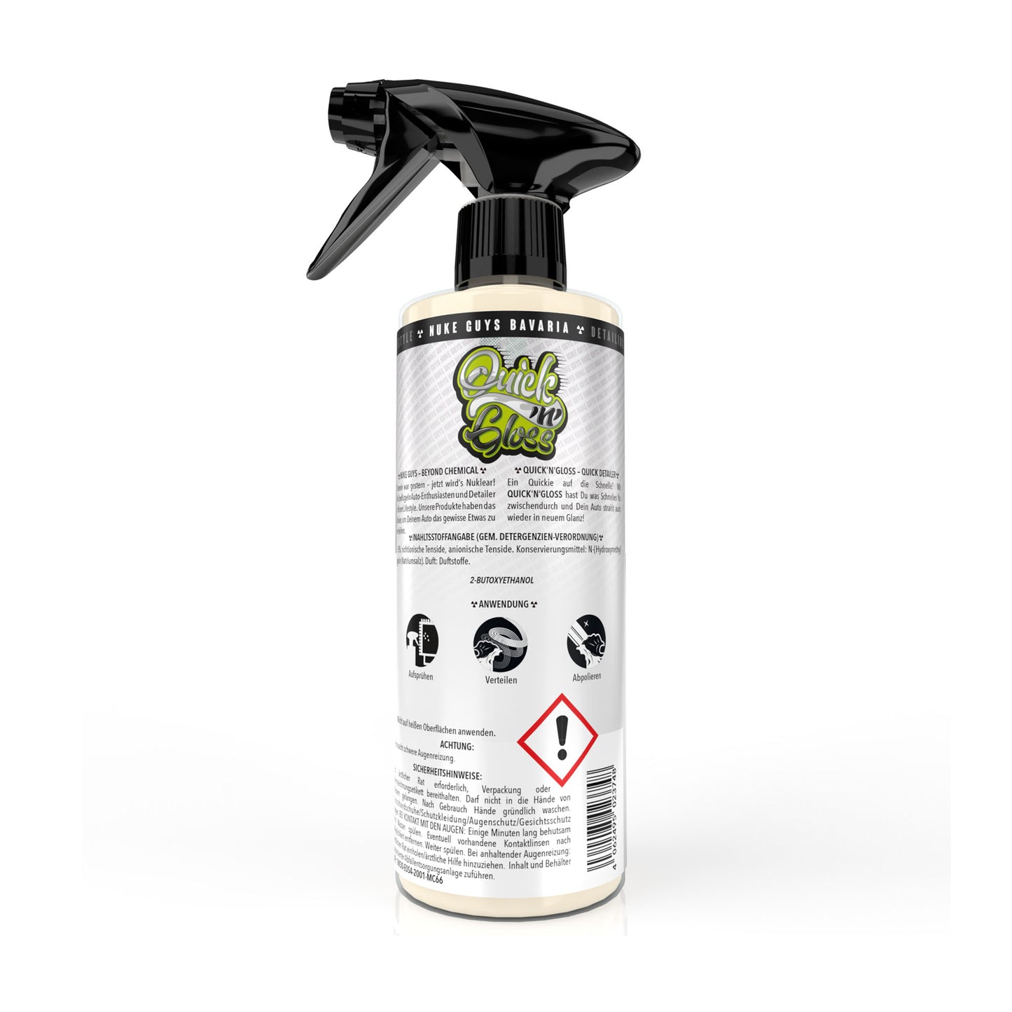 Nuke Guys quick detailer Quick'n'Gloss – 500 ml deklaracija