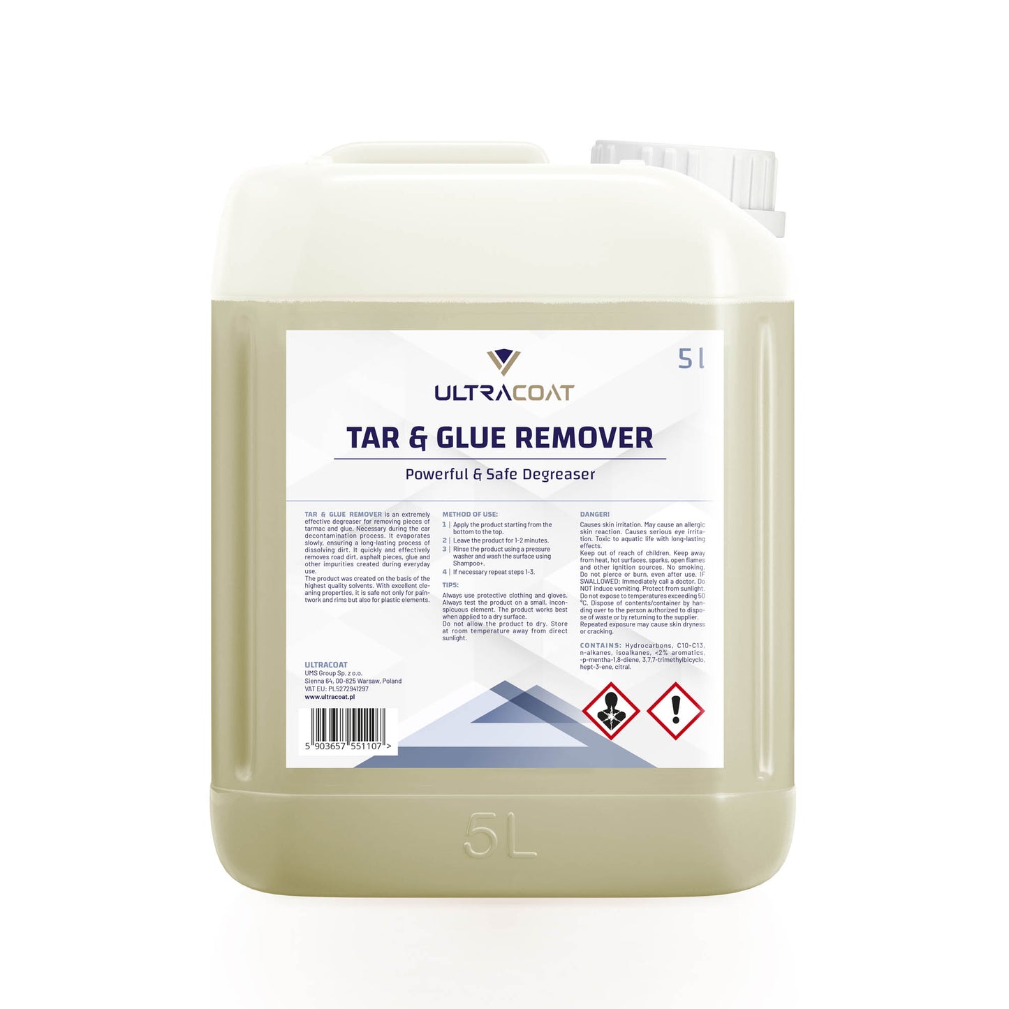Ultracoat čistač katrana i ljepila Tar & Glue Remover 5 L