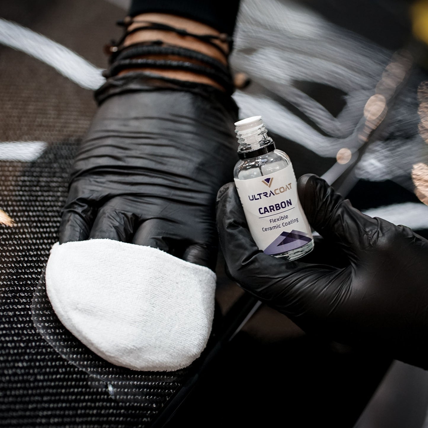 Ultracoat fleksibilni keramički premaz Carbon – 15 ml aplikacija na lak